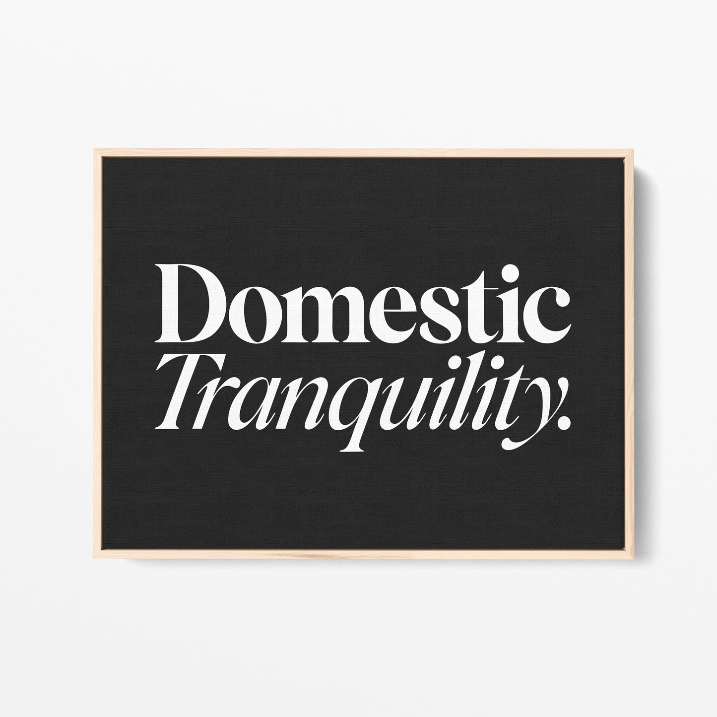 Domestic Tranquility Canvas Landscape