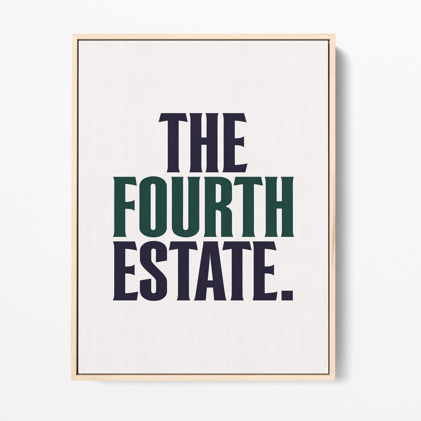 Fourth Estate Canvas Portrait