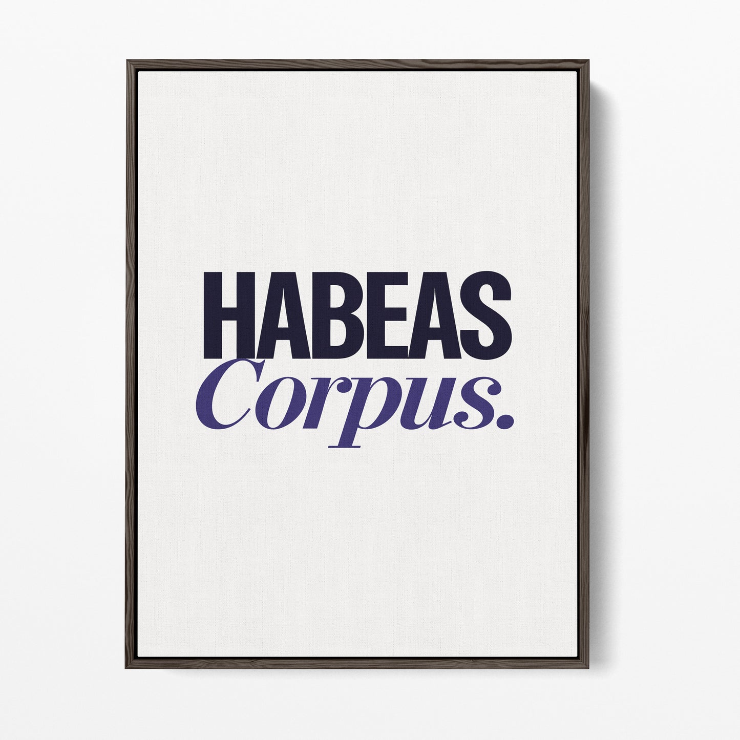 Habeas Corpus Canvas Portrait