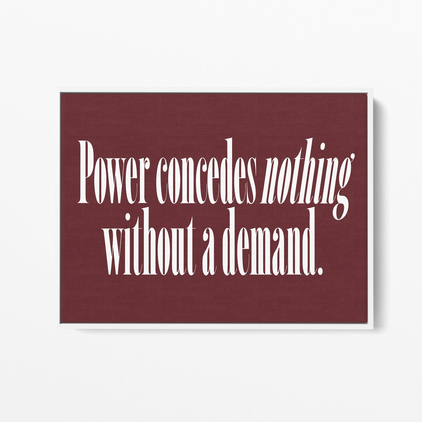 Power Concedes Nothing Canvas Landscape