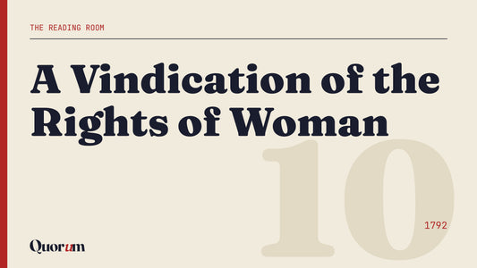 A Vindication of the Rights of Woman, a Reading Room essay