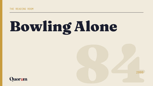 Bowling Alone, a Reading Room essay