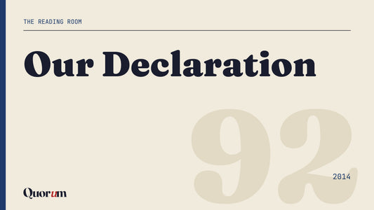 Our Declaration, a Reading Room essay