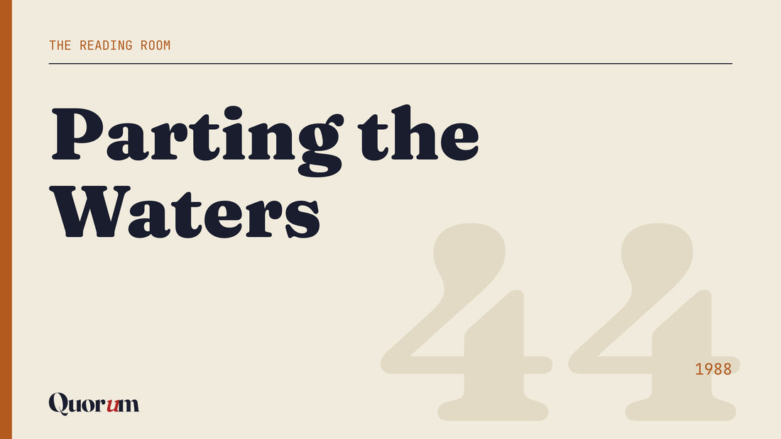 Parting the Waters, a Reading Room essay