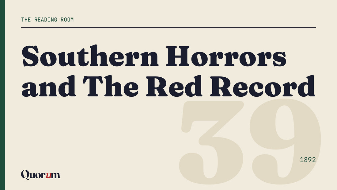 Southern Horrors and The Red Record, a Reading Room essay