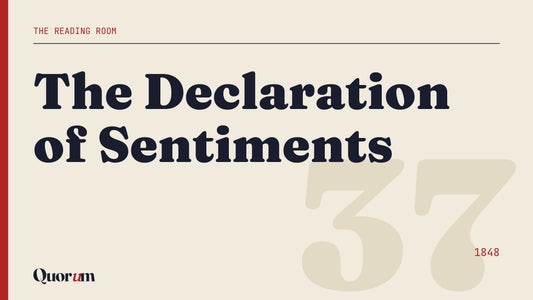 The Declaration of Sentiments, a Reading Room essay