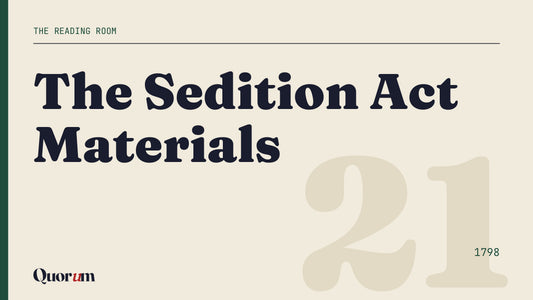 The Sedition Act Materials, a Reading Room essay
