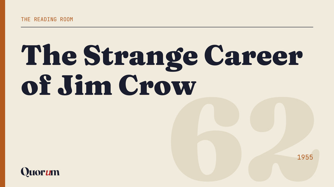 The Strange Career of Jim Crow, a Reading Room essay