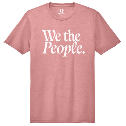 "We the People." Quorum Unisex Tri-Blend Tee editorial print in Vintage Rose