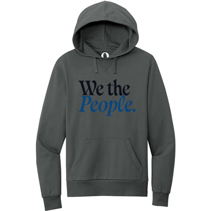 "We the People." Quorum Pullover Hoodie front print in Terrain Grey