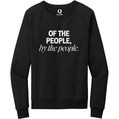 "Of the People, by the People." Quorum Crewneck Sweatshirt editorial print in Deep Black