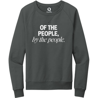 "Of the People, by the People." Quorum Crewneck Sweatshirt editorial print in Terrain Grey