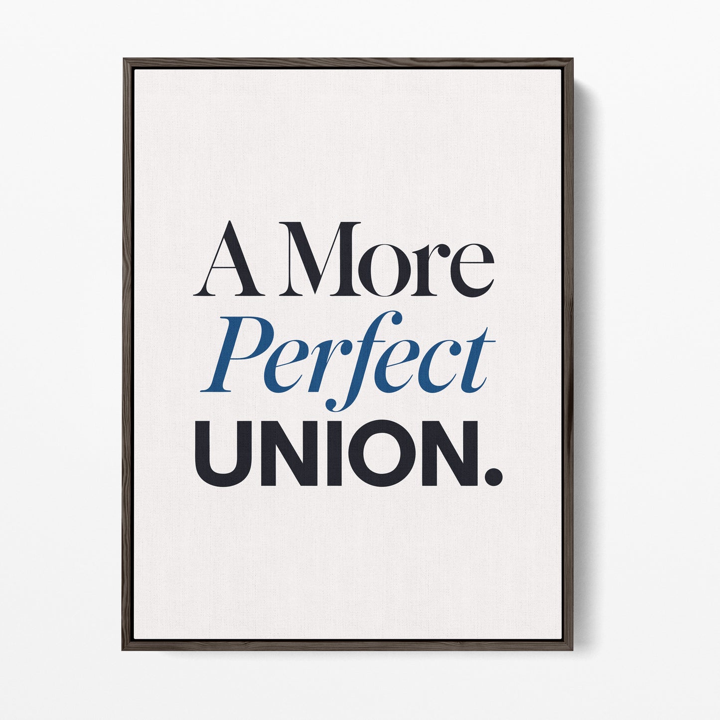 A More Perfect Union Canvas Portrait