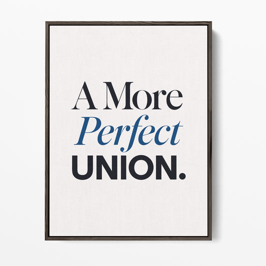 A More Perfect Union Canvas Portrait