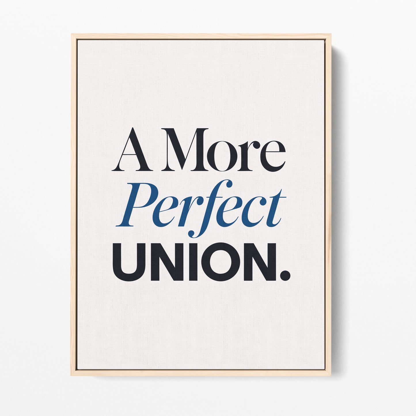 A More Perfect Union Canvas Portrait