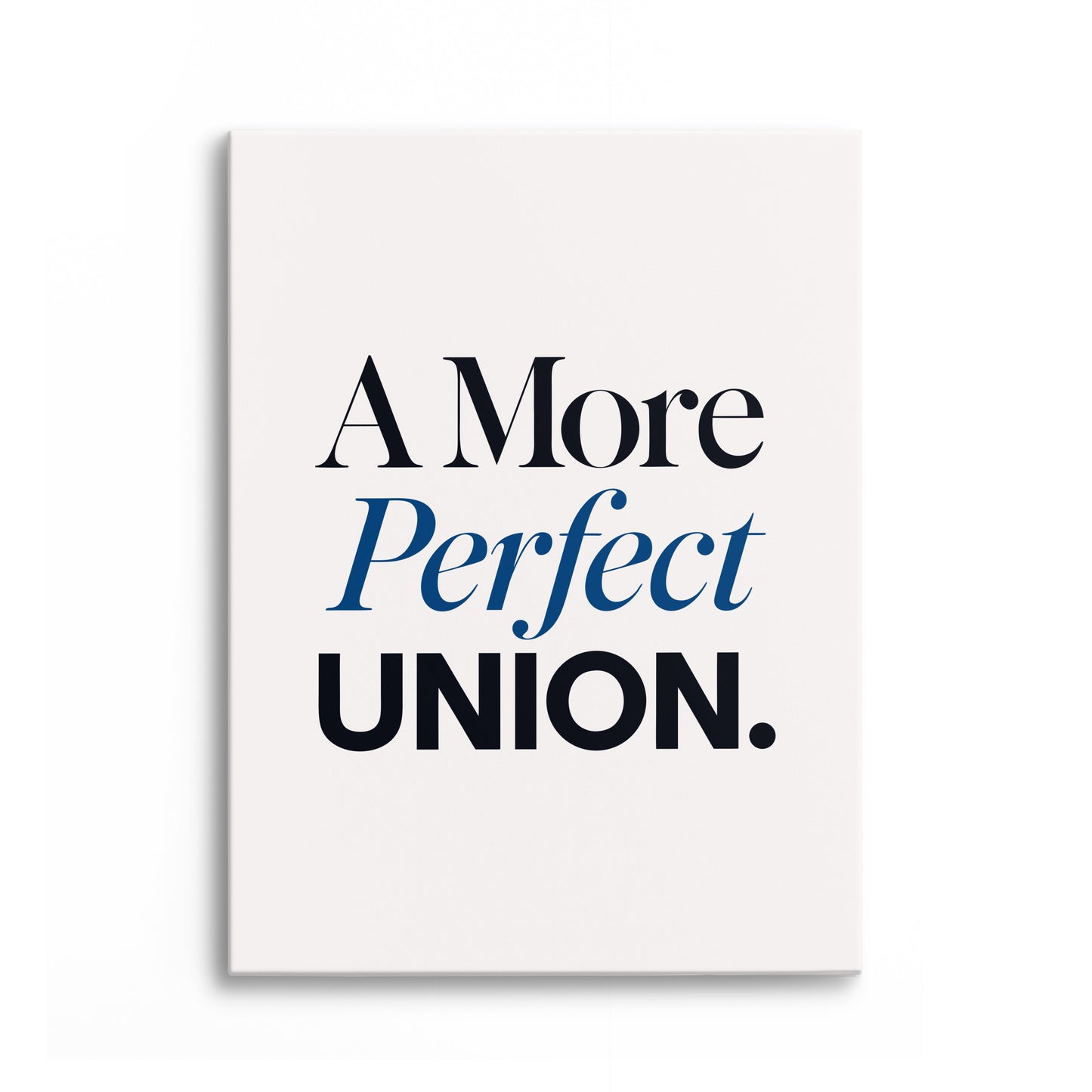 A More Perfect Union Canvas Portrait