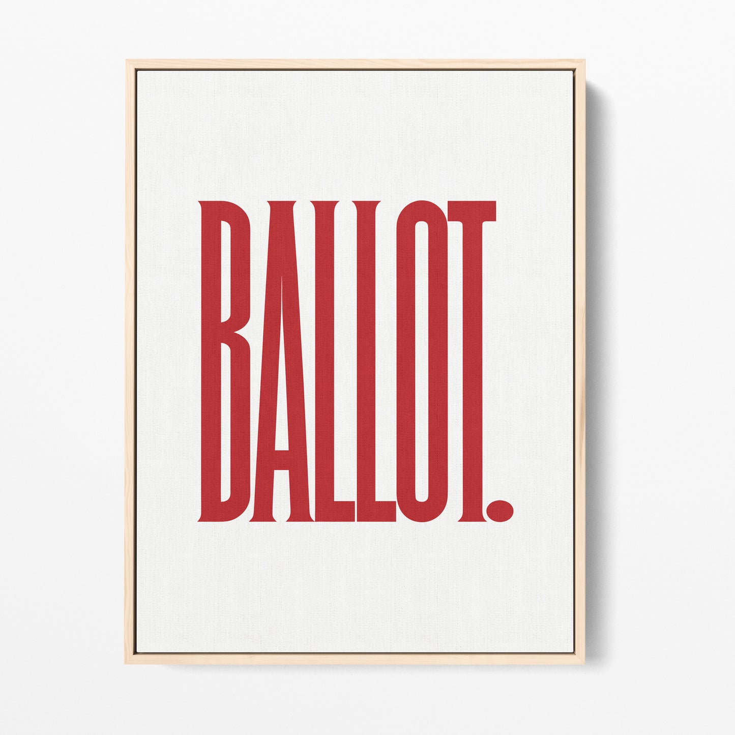 Ballot Canvas Portrait