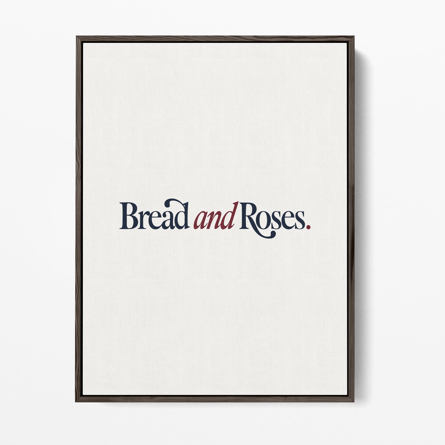 Bread and Roses Canvas Portrait