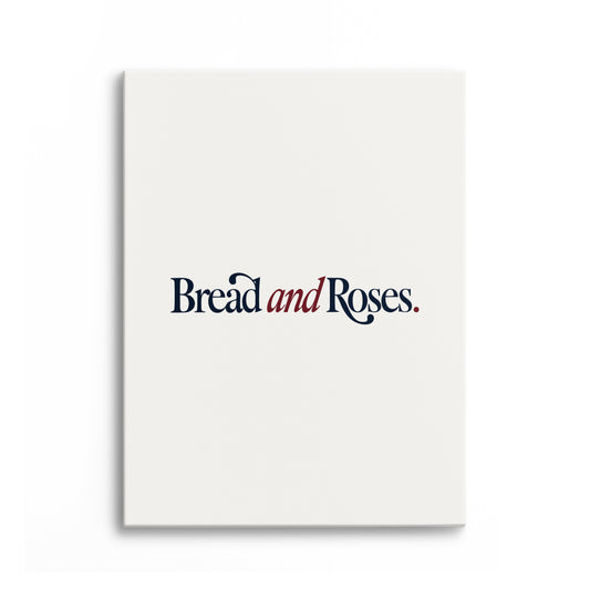 Bread and Roses Canvas Portrait