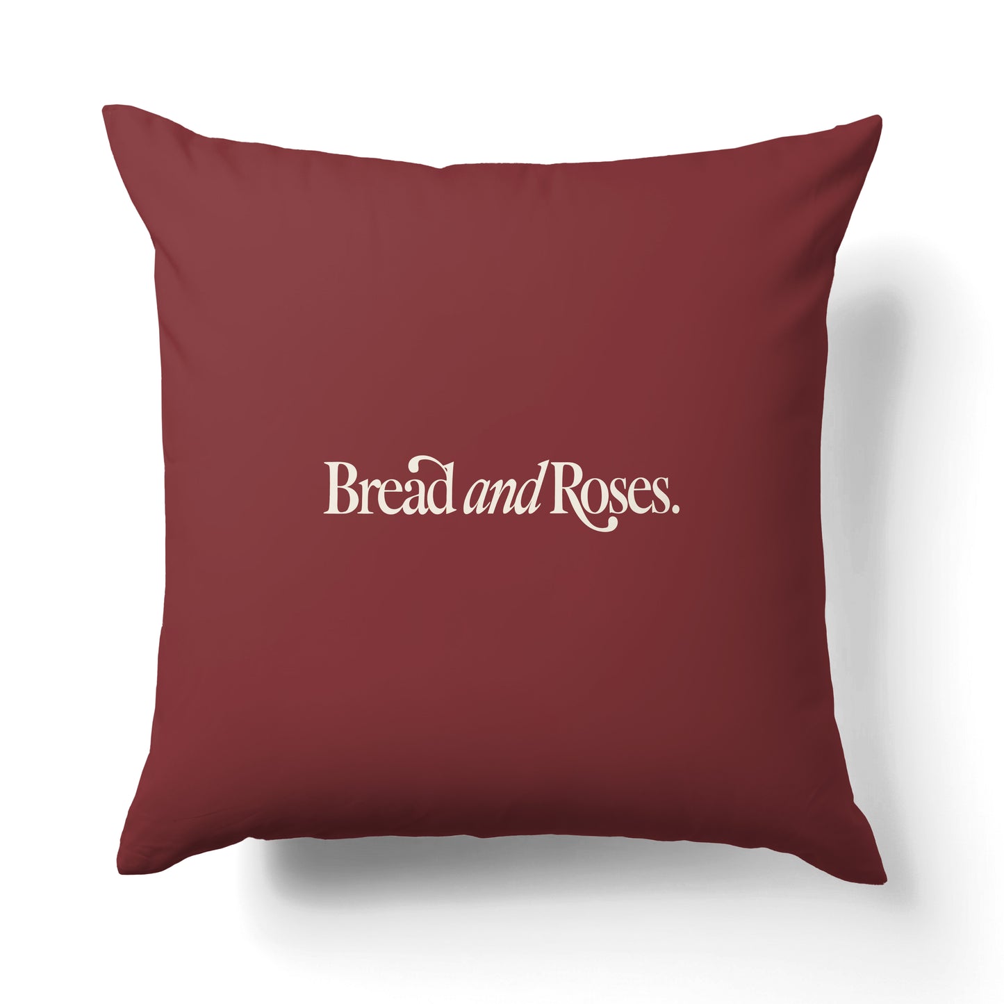"Bread and roses." — Quorum Pillow on Union Brick canvas
