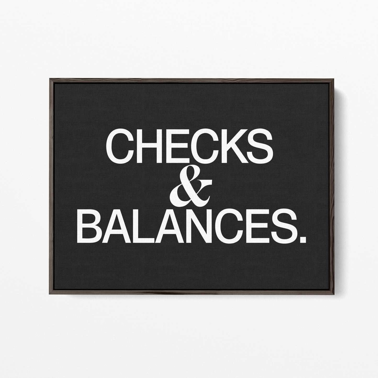 Checks and Balances Canvas Landscape