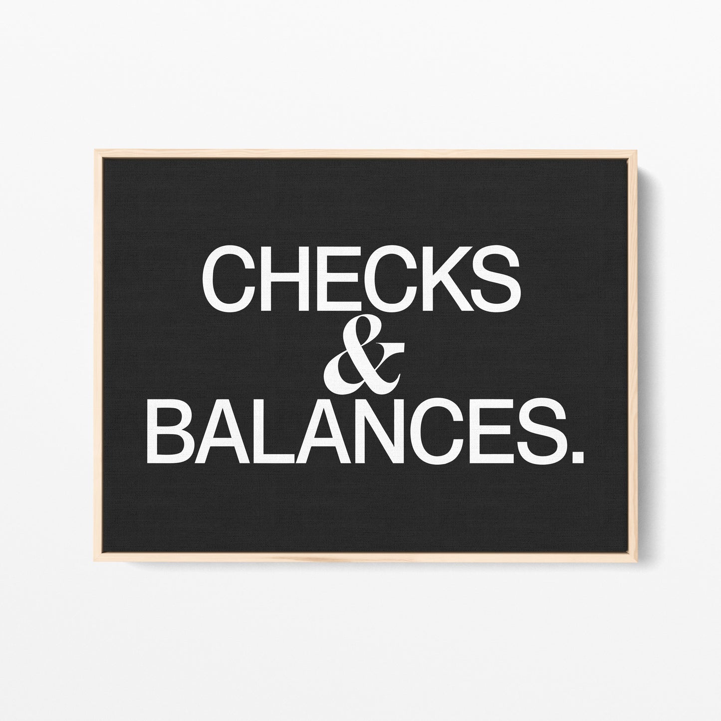 Checks and Balances Canvas Landscape