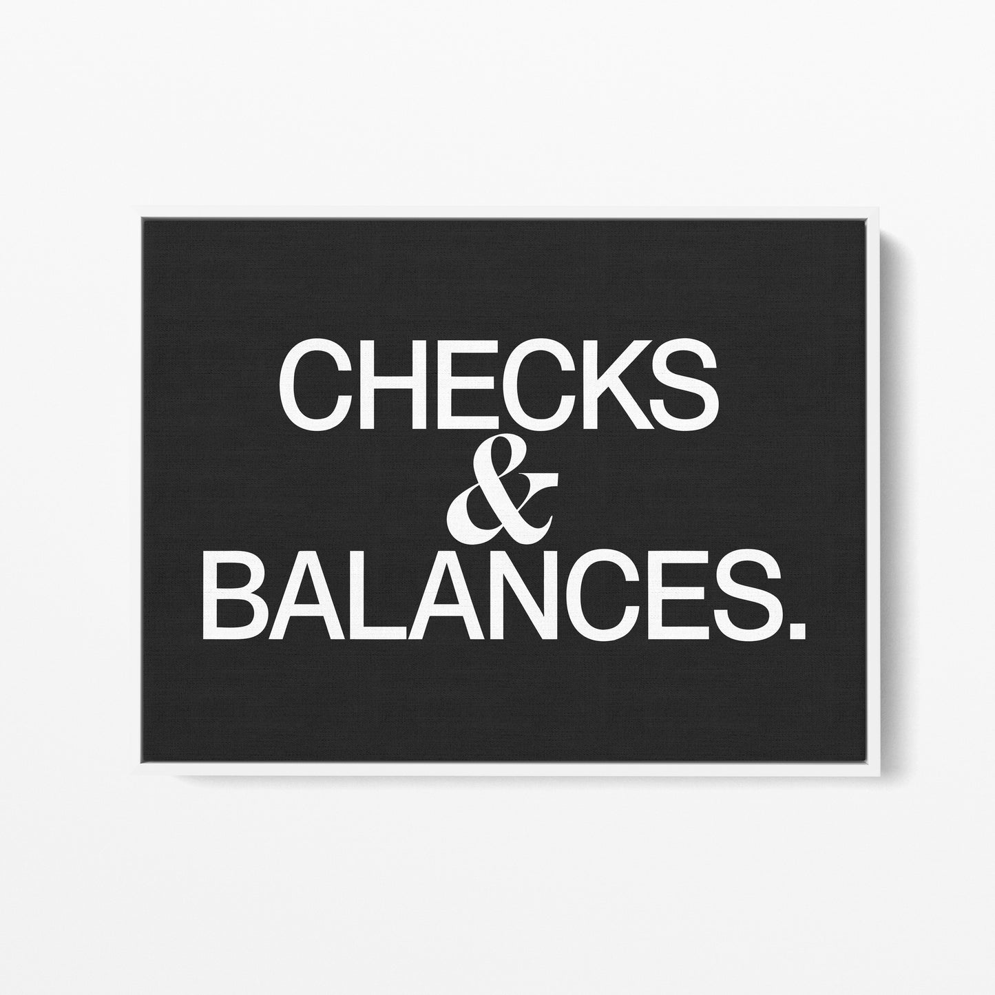 Checks and Balances Canvas Landscape
