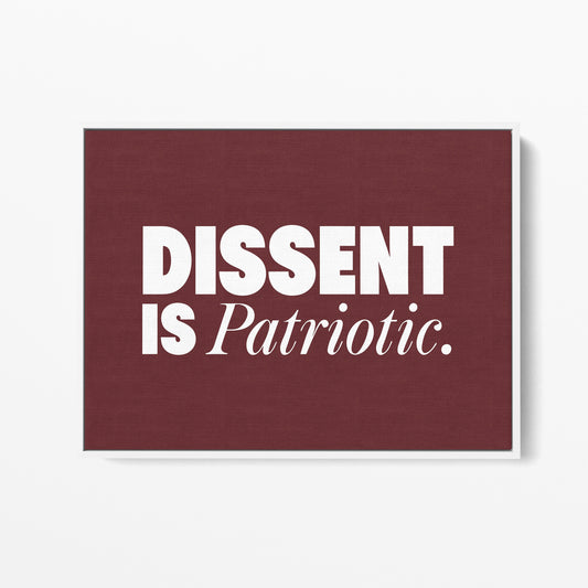 Dissent Is Patriotic Canvas Landscape