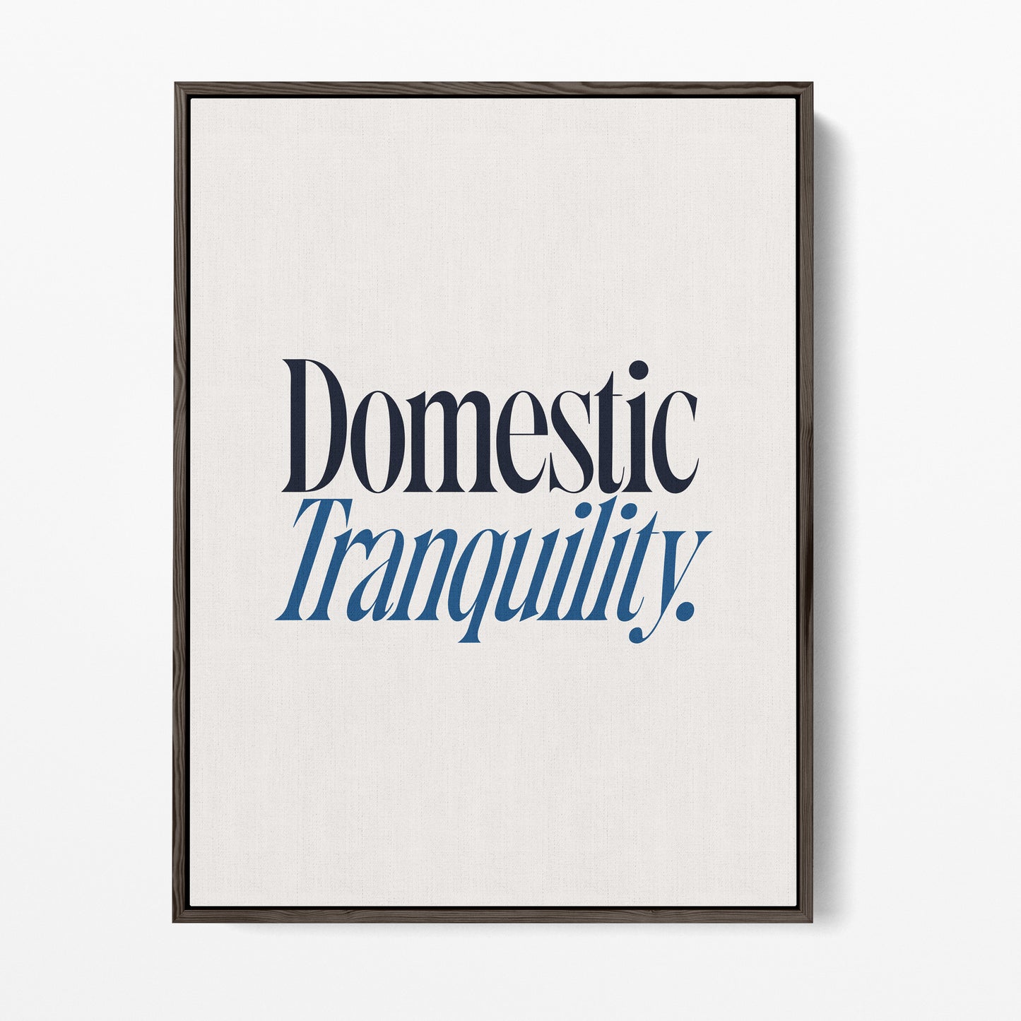 Domestic Tranquility Canvas Portrait