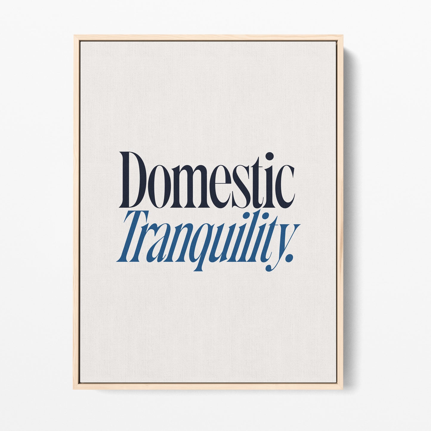 Domestic Tranquility Canvas Portrait