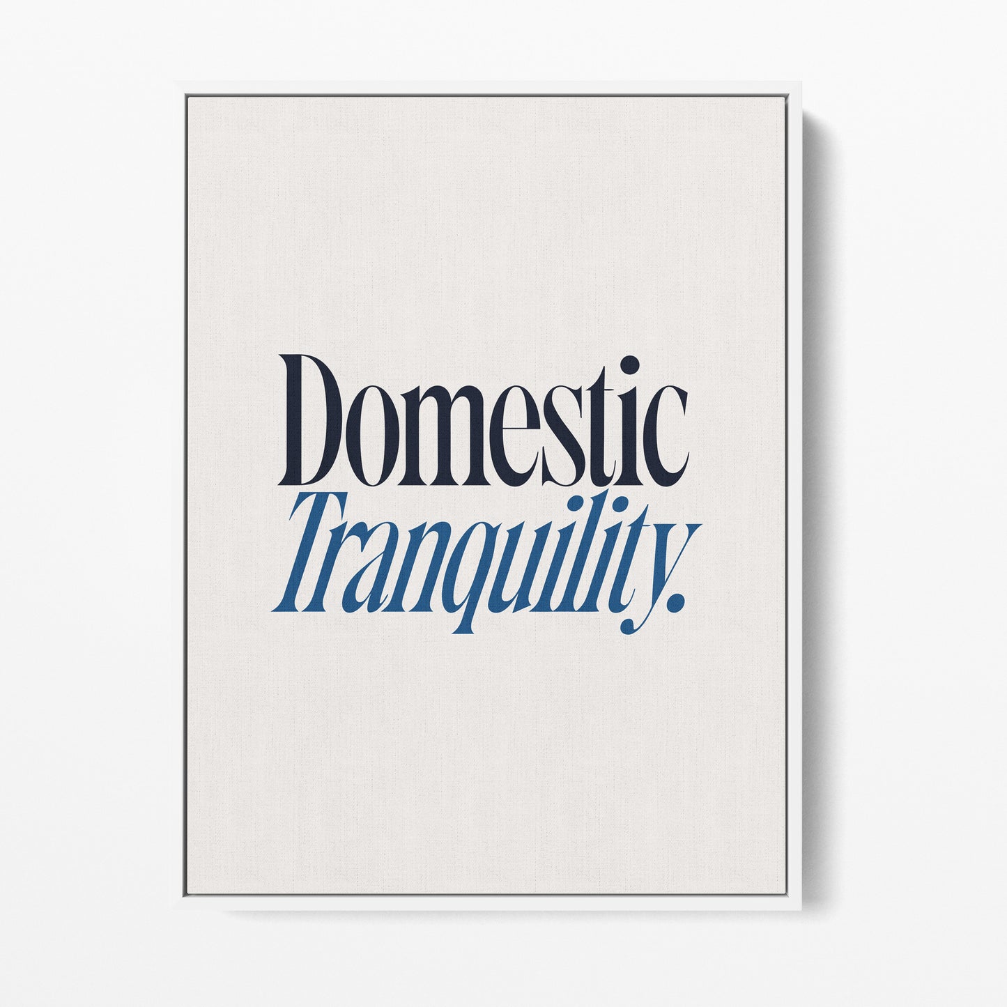 Domestic Tranquility Canvas Portrait
