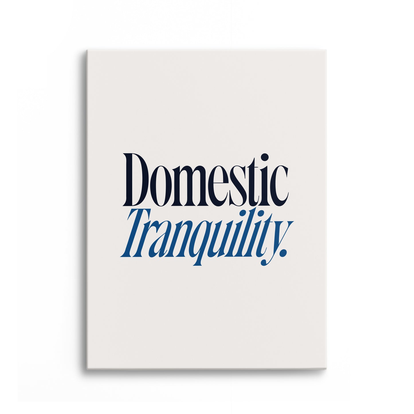 Domestic Tranquility Canvas Portrait
