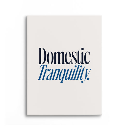 Domestic Tranquility Canvas Portrait