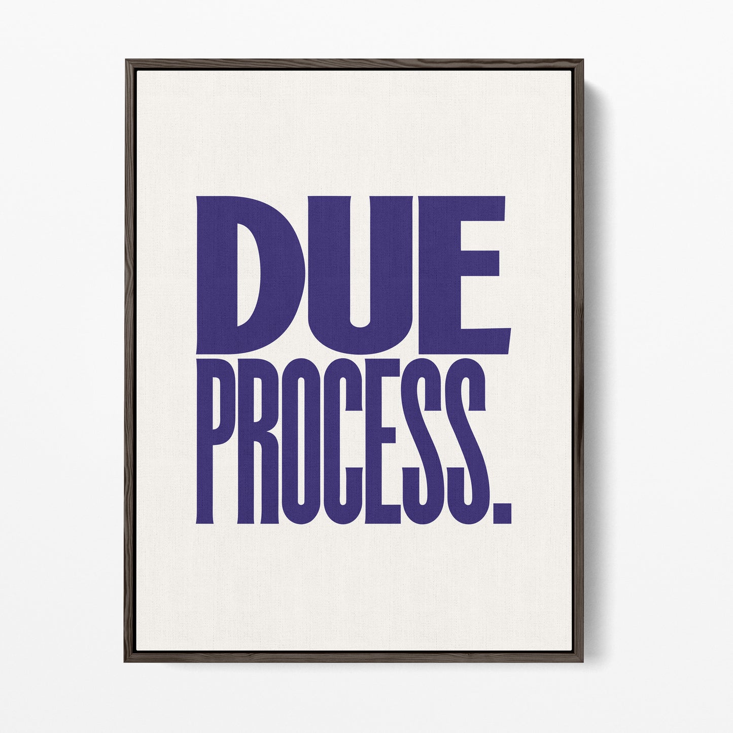Due Process Canvas Portrait
