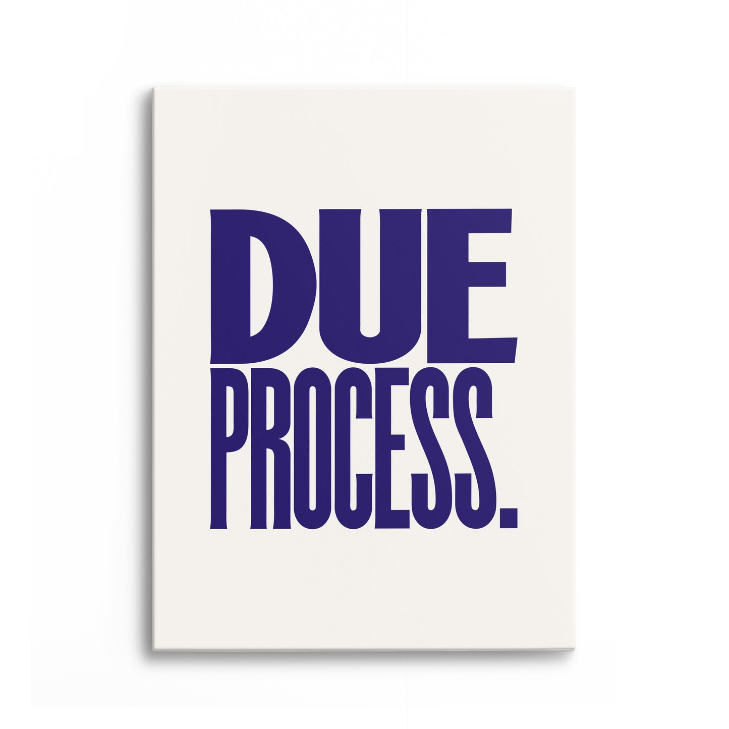 Due Process Canvas Portrait