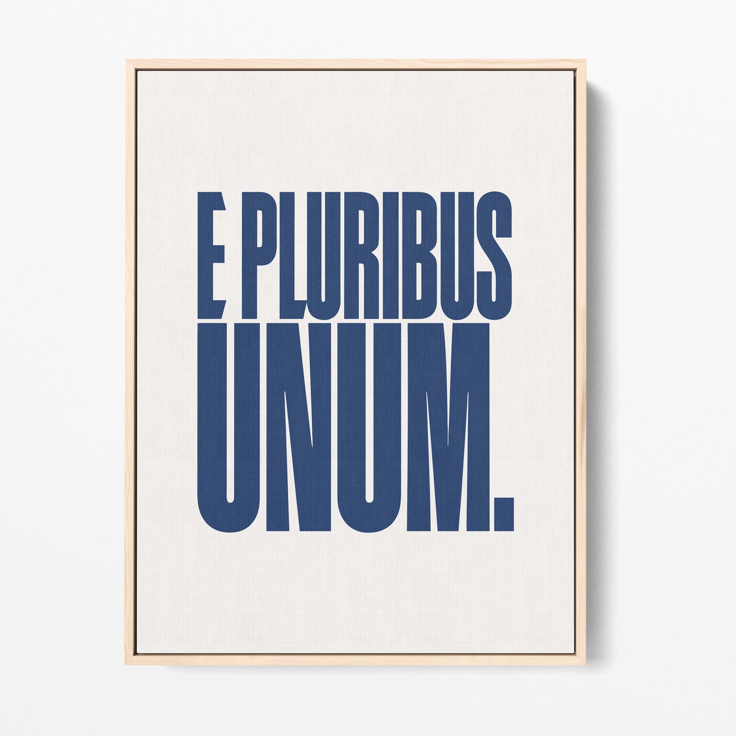 E Pluribus Unum Canvas Portrait