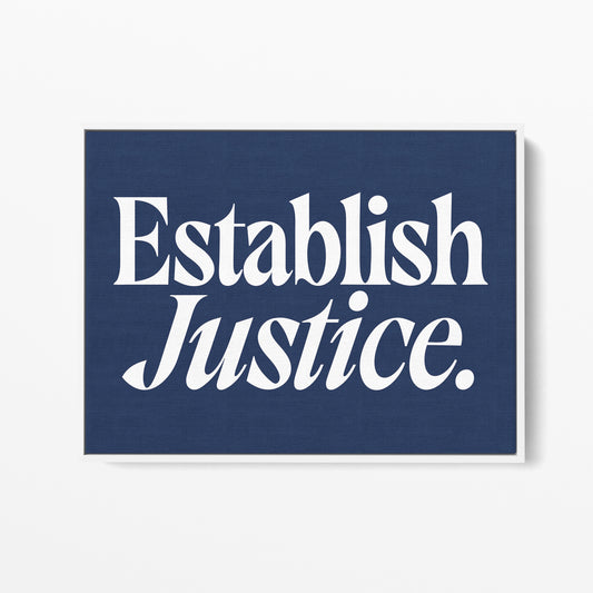 Establish Justice Canvas Landscape