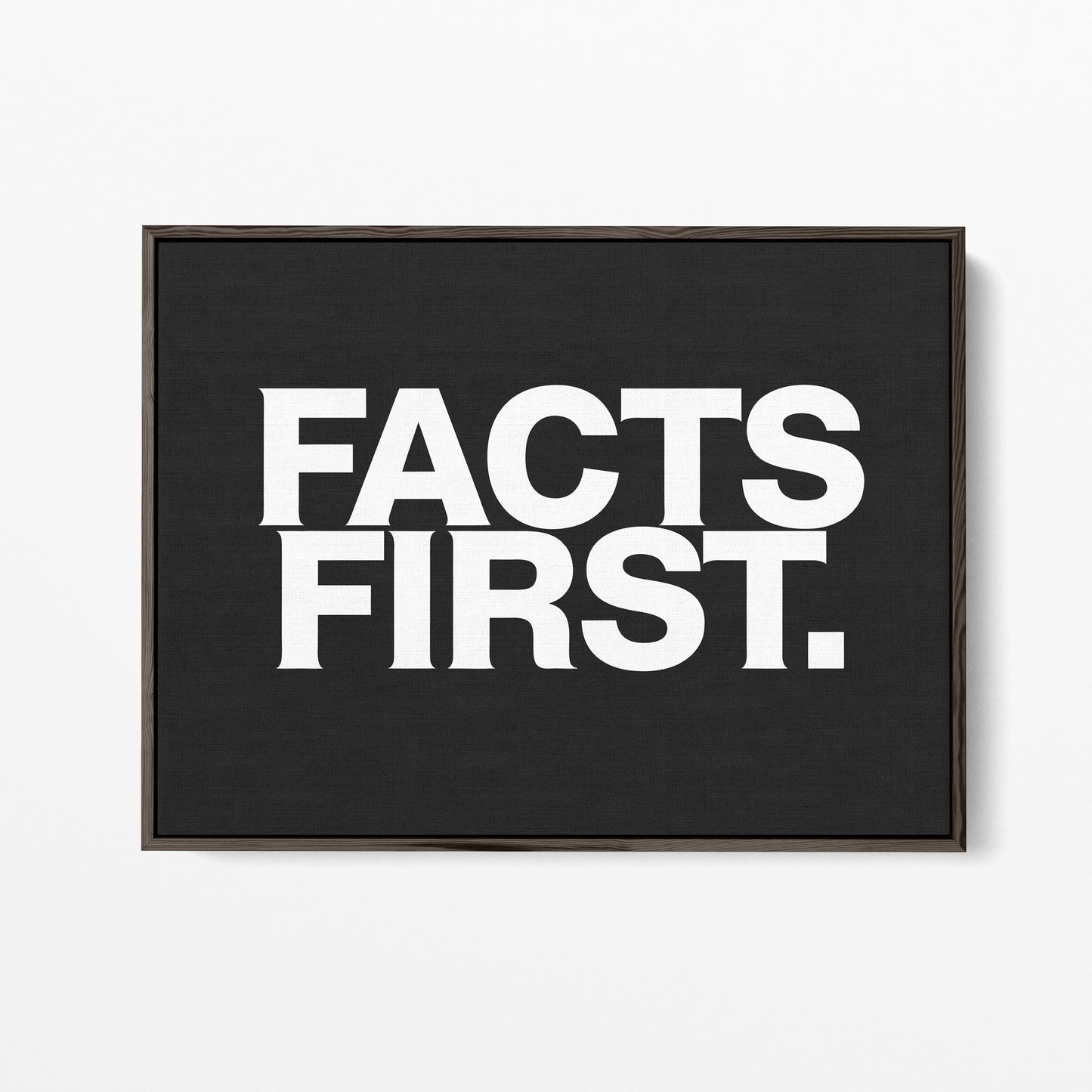 Facts First Canvas Landscape