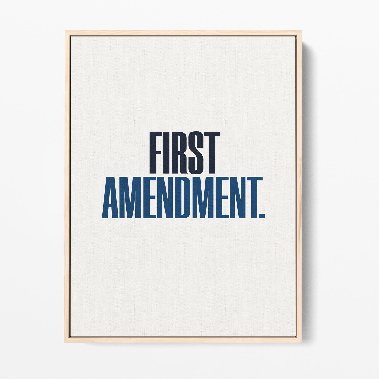 First Amendment Canvas Portrait