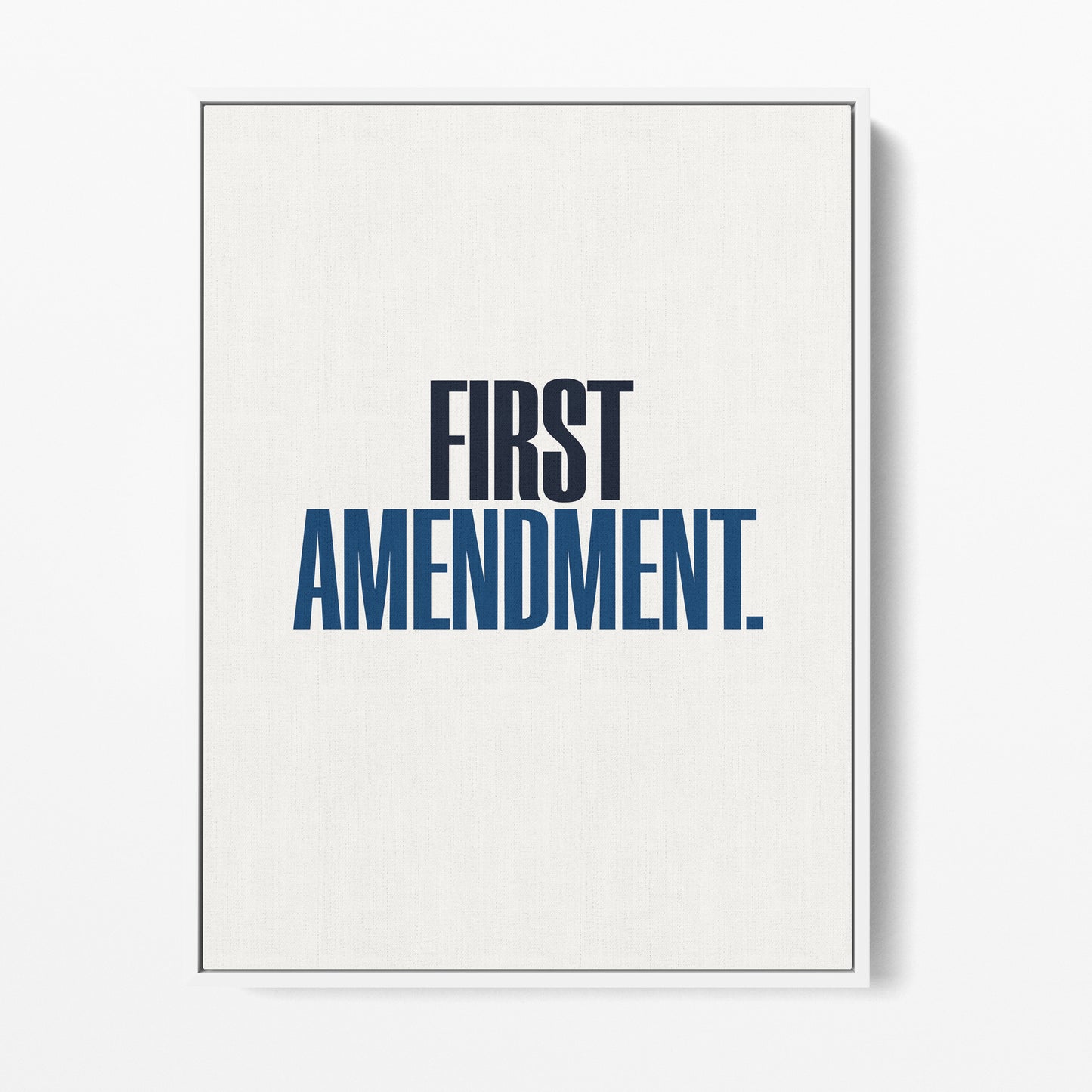First Amendment Canvas Portrait