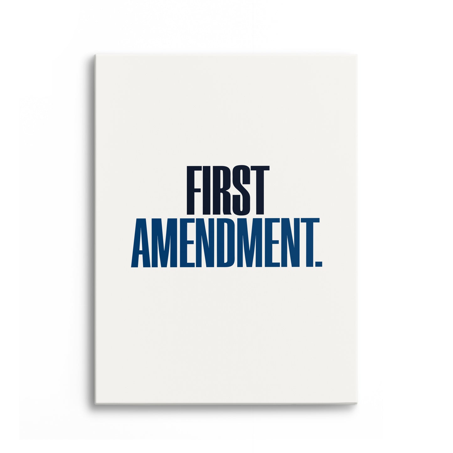First Amendment Canvas Portrait