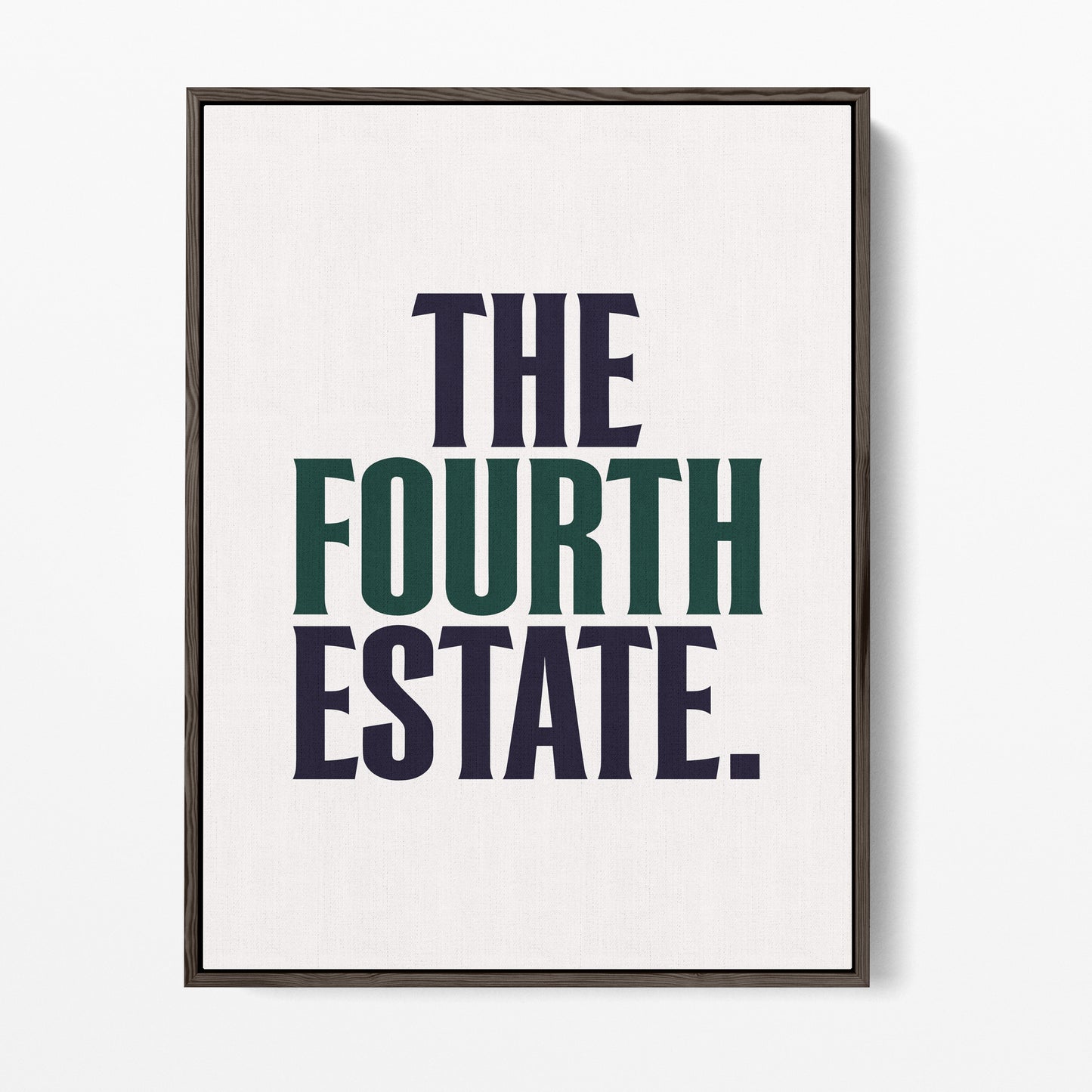 Fourth Estate Canvas Portrait