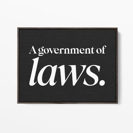 A Government of Laws, Not of Men Canvas Landscape