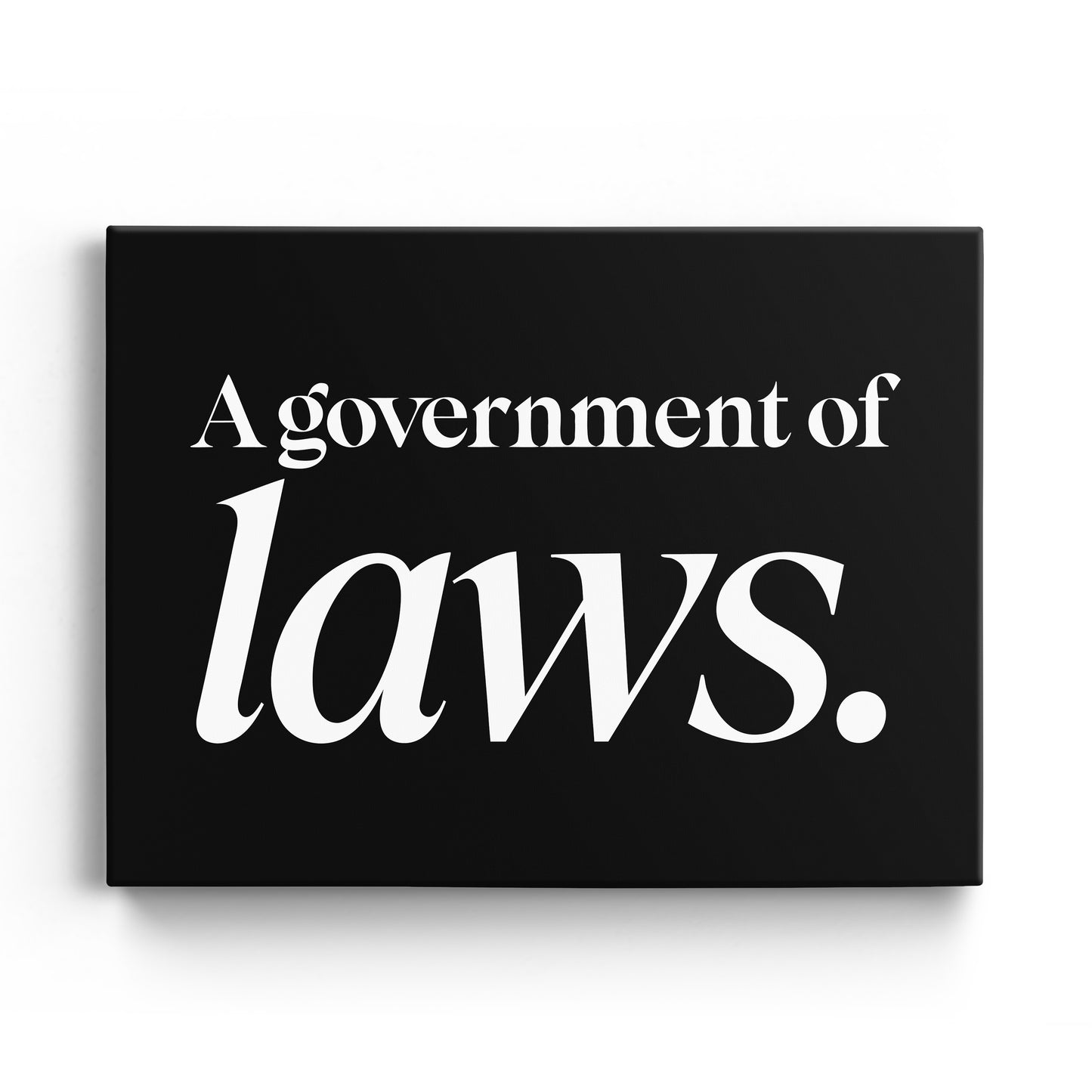 A Government of Laws, Not of Men Canvas Landscape