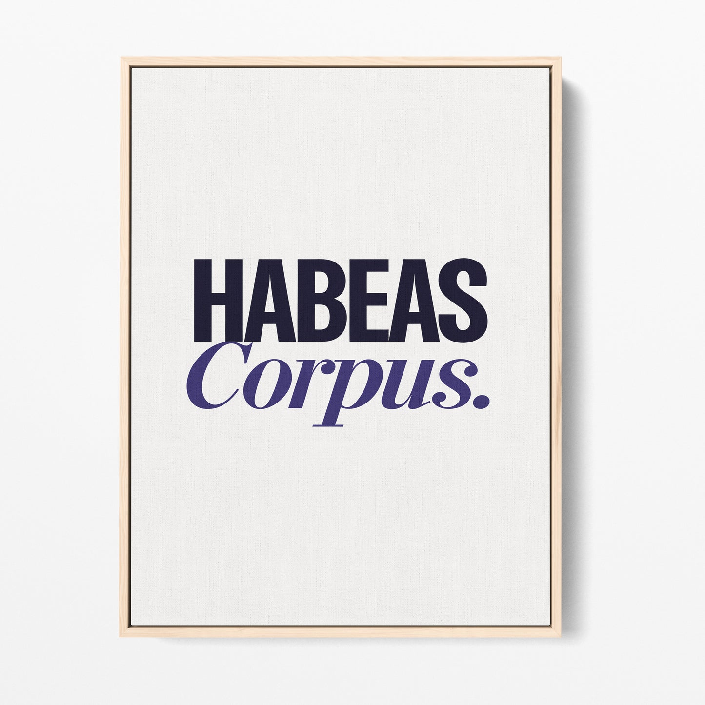 Habeas Corpus Canvas Portrait