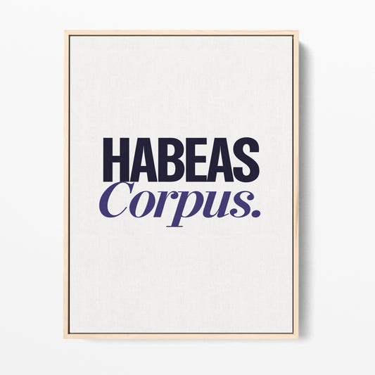 Habeas Corpus Canvas Portrait