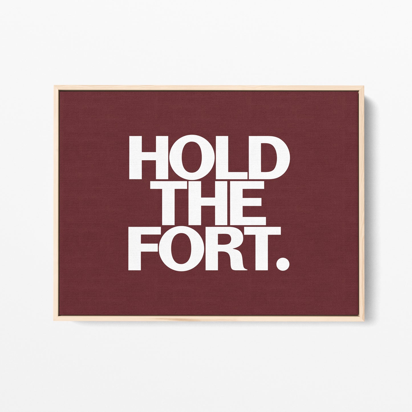 Hold the Fort Canvas Landscape