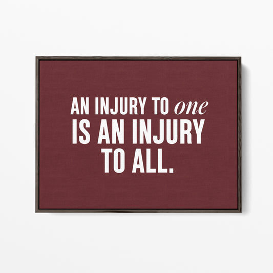 An Injury to One Is an Injury to All Canvas Landscape