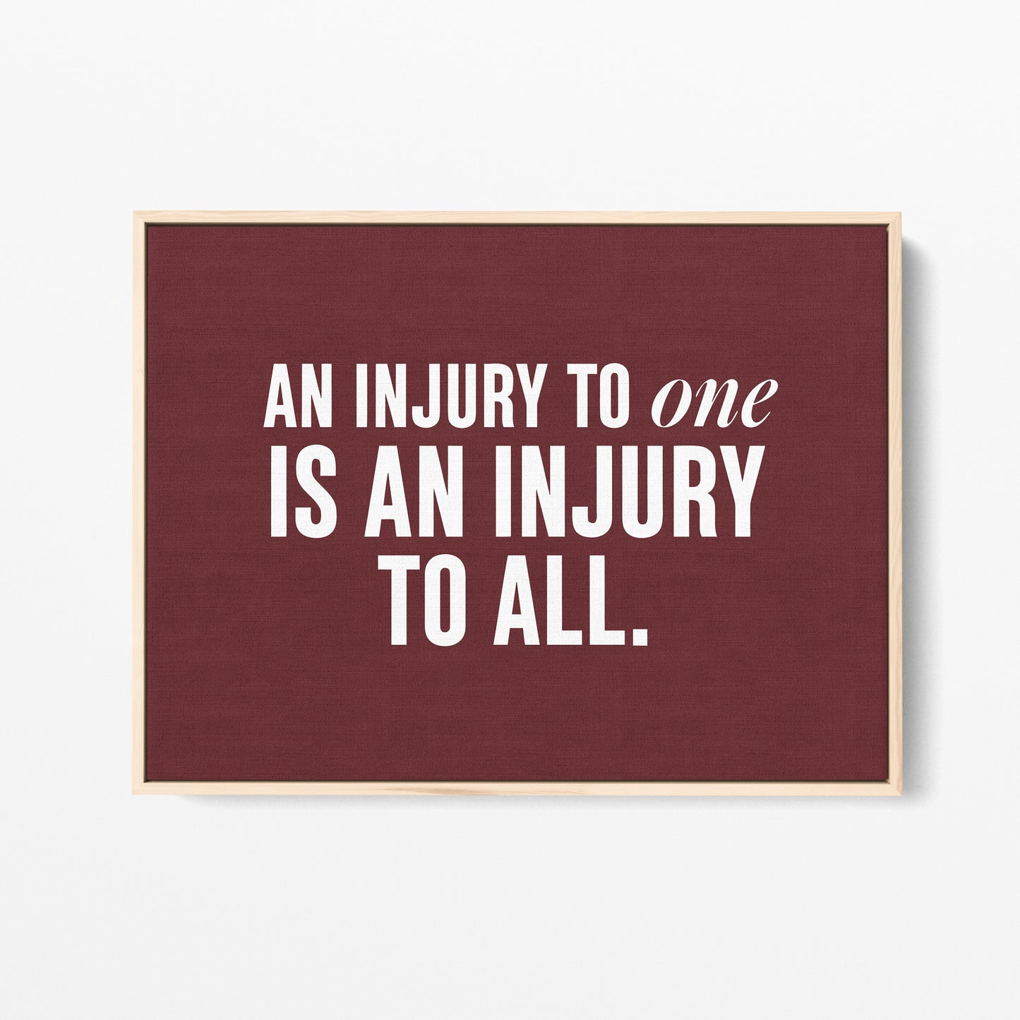 An Injury to One Is an Injury to All Canvas Landscape