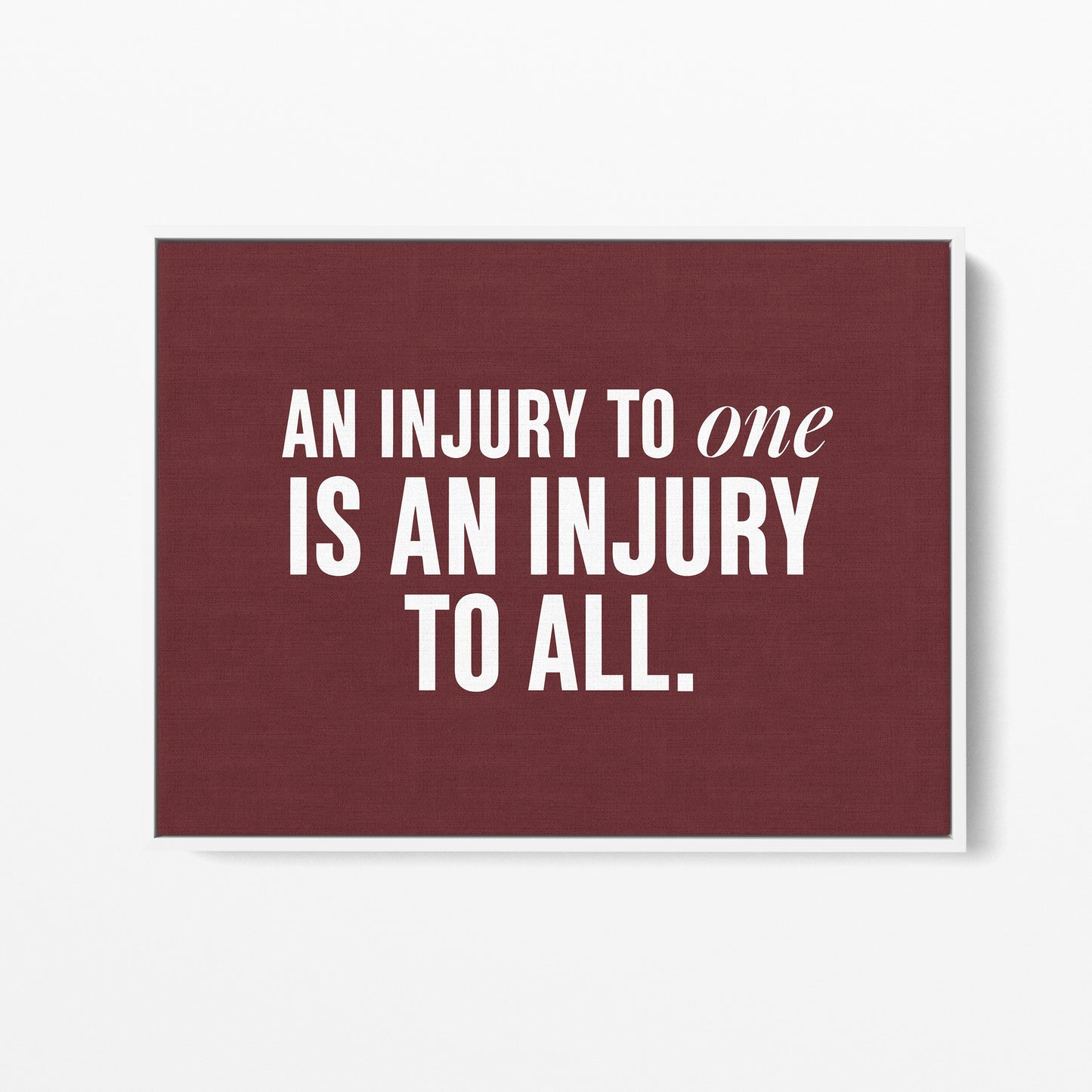 An Injury to One Is an Injury to All Canvas Landscape